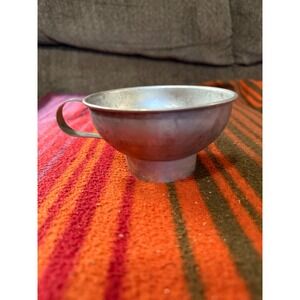 Vintage Metal Funnel with Handle for Canning Kitchen Aid